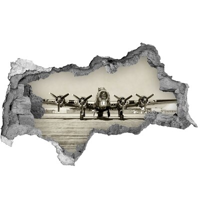 Foto fotografie díra na zeď Starý bombardér