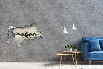 Foto fotografie díra na zeď Staré letadlo na letištní ploše