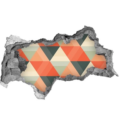 Fotoobraz díra na stěnu Geometrické vzory v díře