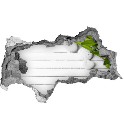 Samolepící díra na stěnu nálepka Zelená oáza v betonu