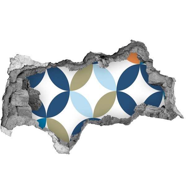 Fotoobraz díra na stěnu Moderní vzor na pozadí zdi