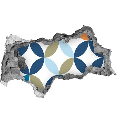 Fotoobraz díra na stěnu Moderní vzor na pozadí zdi