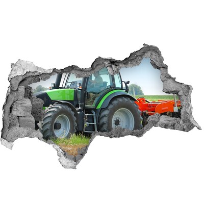 Foto fotografie díra na zeď Traktor v akci