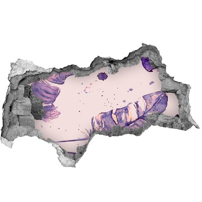 Fotoobraz díra na stěnu nálepka Tropický ráj za zdí