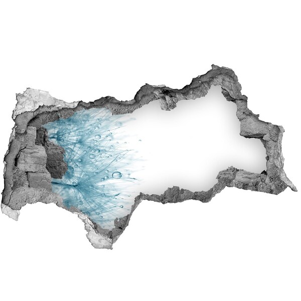 Samolepící díra nálepka Voda v díře ve zdi