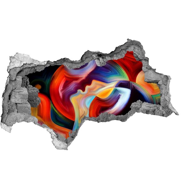 Díra 3D fototapeta na stěnu Barevný tanec emocí