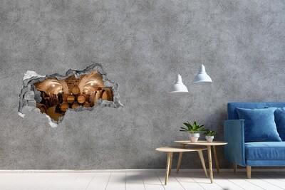Fototapeta díra na zeď 3D Interiér vinařství se sudy