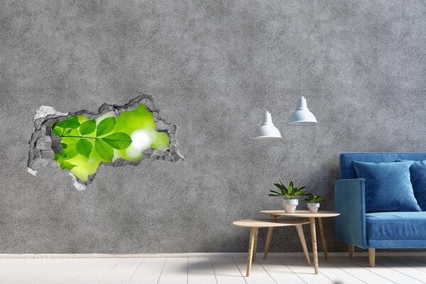 Samolepící díra na stěnu Zelená oáza v betonu