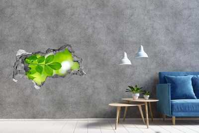 Samolepící díra na stěnu Zelená oáza v betonu