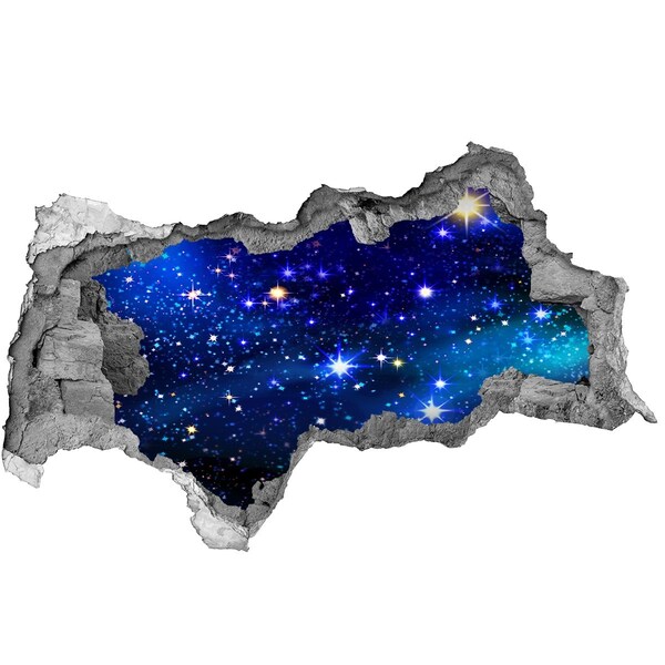 Foto fotografie díra na zeď Vesmírná díra ve zdi