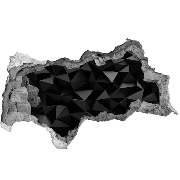 Díra 3D fototapeta na stěnu Černá, trojrozměrná štěrbina