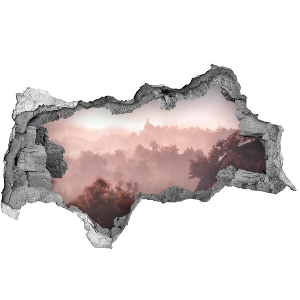 Nálepka fototapeta 3D výhled Horská krajina ráno