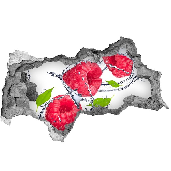 Nálepka díra na zeď beton Malinový vodopád