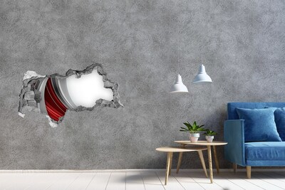 Díra 3D fototapeta na stěnu nálepka Poškozená zeď s efektem hloubky