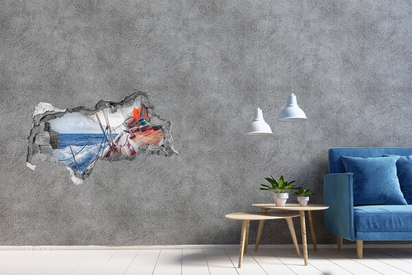 Foto fotografie díra na zeď Plavba po moři