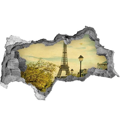 Fototapeta díra na zeď 3D Eiffelova věž v Paříži