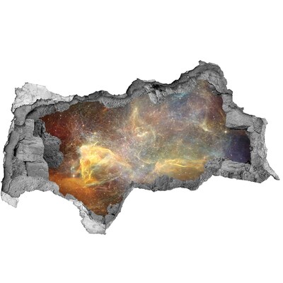 Díra 3D fototapeta nálepka Vesmírná díra ve zdi