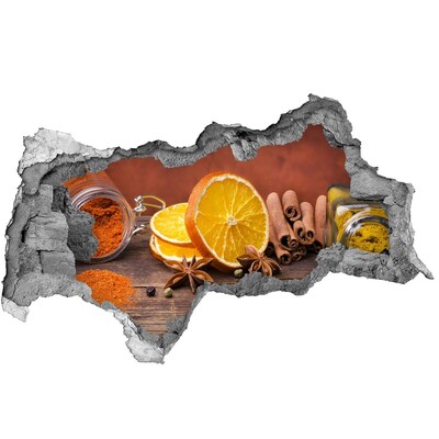 Nálepka 3D díra na zeď Kuchyňské vůně