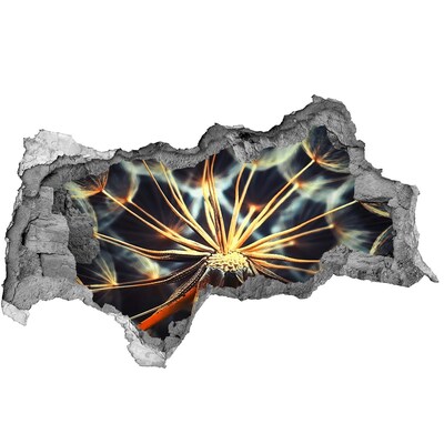 Samolepící díra nálepka Květina z ohně