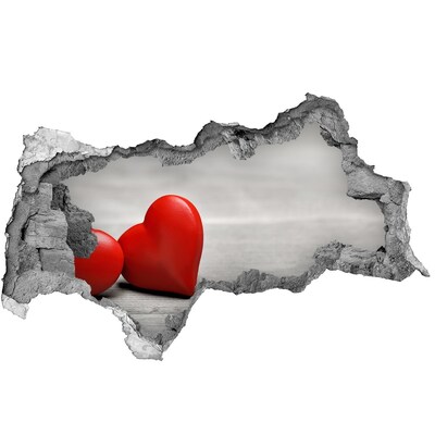 Fototapeta díra na zeď Srdce v díře ve zdi