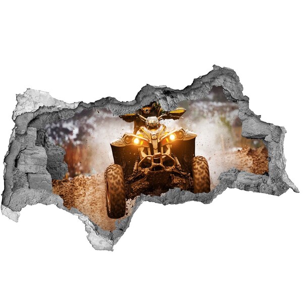 Foto fotografie díra na zeď Rally čtyřkolka v akci