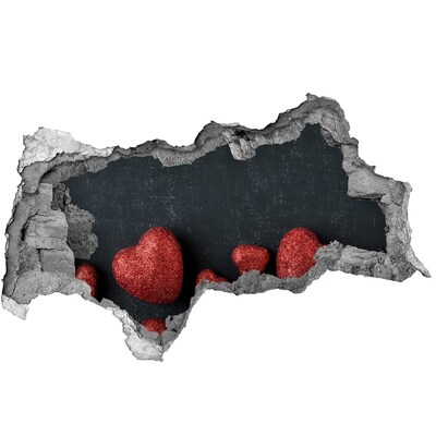 Fototapeta díra na zeď Srdce v troskách