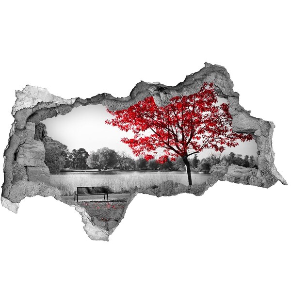 Nálepka fototapeta 3D výhled Podzim v parku