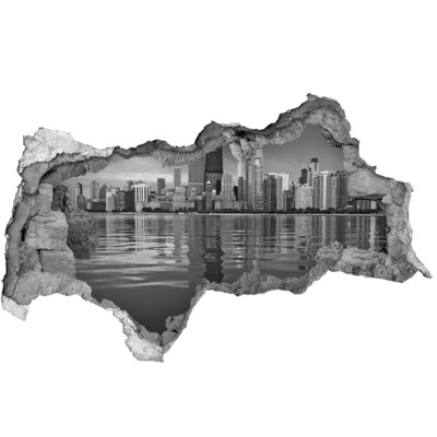 Fototapeta díra na zeď 3D nálepka Chicago