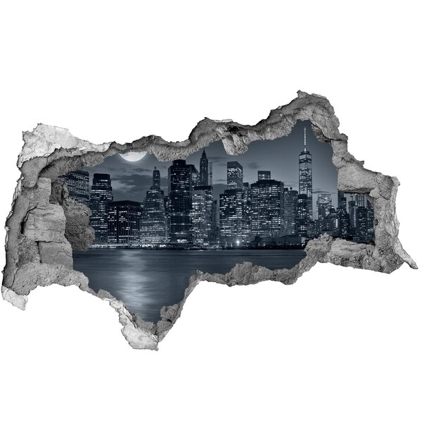 Fototapeta díra na zeď 3D Pohled na New York