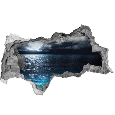 Foto fotografie díra na zeď Noční pohled na moře