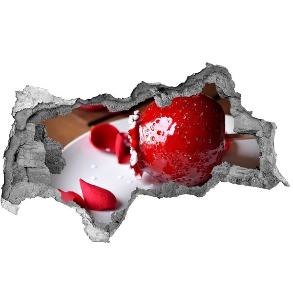 Samolepící nálepka Šťavnaté jahody v troskách