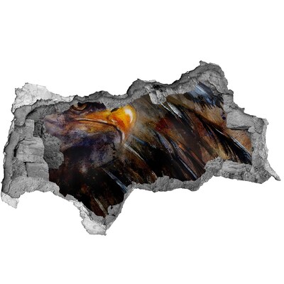 Díra 3D fototapeta na stěnu nálepka Orel v zřícené zdi