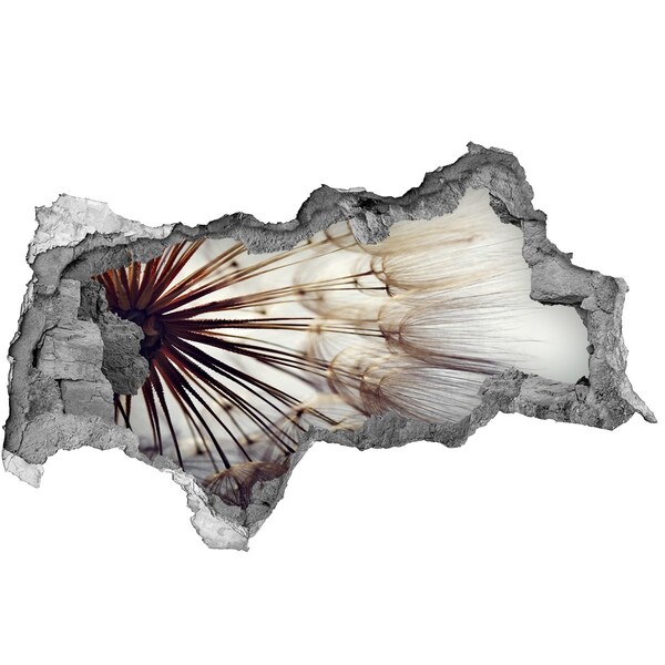 Samolepící díra nálepka Květinový sen v betonu