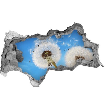 Samolepící díra na stěnu Pampelišky na modré obloze