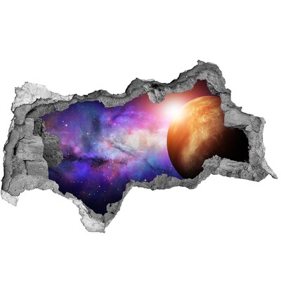 Foto fotografie díra na zeď Vesmírné dobrodružství