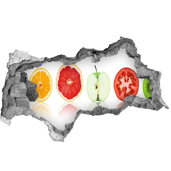 Samolepící nálepka Iluze ovoce v betonu