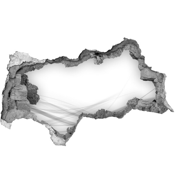 Díra 3D fototapeta na stěnu Zničená zeď s výhledem na prostor