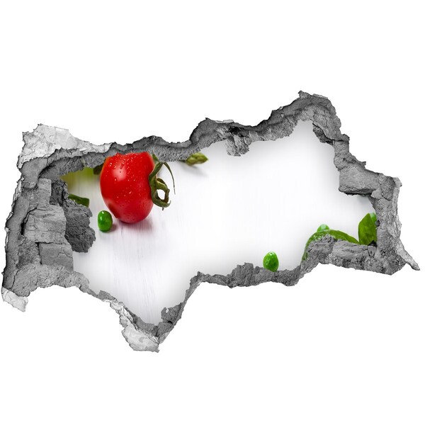 Nálepka díra na zeď Čerstvá zelenina v kuchyni