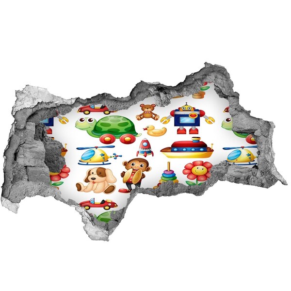 Samolepící nálepka Hračky v barevném světě