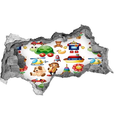 Samolepící nálepka Hračky v barevném světě