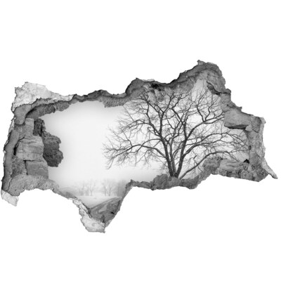Nálepka fototapeta 3D výhled Strom zima
