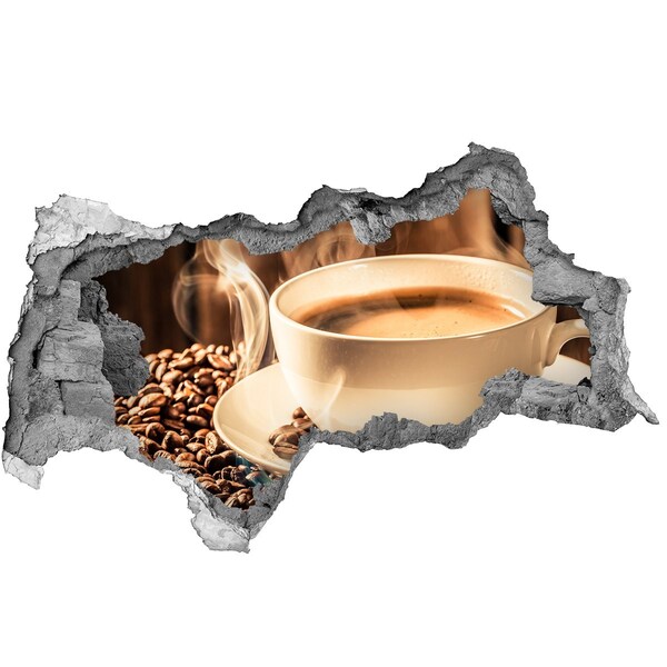 Samolepící nálepka Káva v kamenné díře