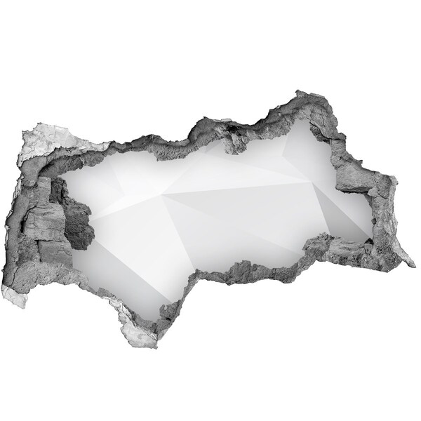 Díra 3D fototapeta na stěnu Rozbitá zeď s odrazem světla