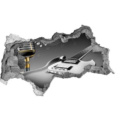 Fotoobraz díra na stěnu Hudební díra ve zdi