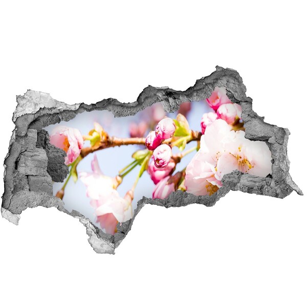 Samolepící díra na stěnu Třešňové květy na jaře