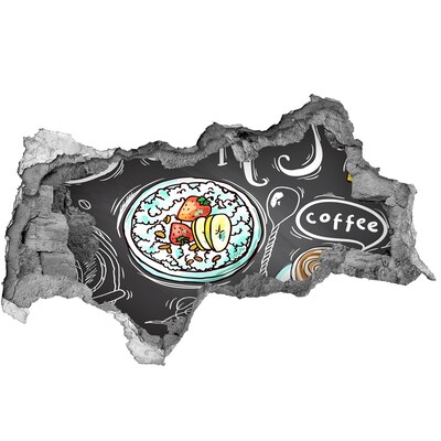 Fototapeta díra na zeď Retro snídaně