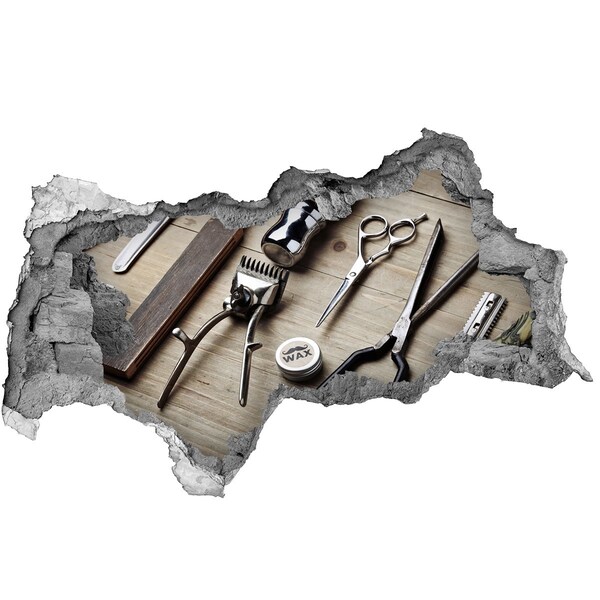 Fototapeta díra na zeď Kadeřnická dílna