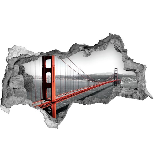 Fototapeta díra na zeď 3D Most Golden Gate v San Franciscu