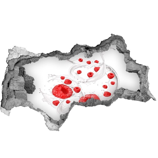 Samolepící nálepka Maliny s mlékem