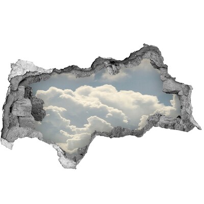 Díra 3D fototapeta nálepka Oblaka